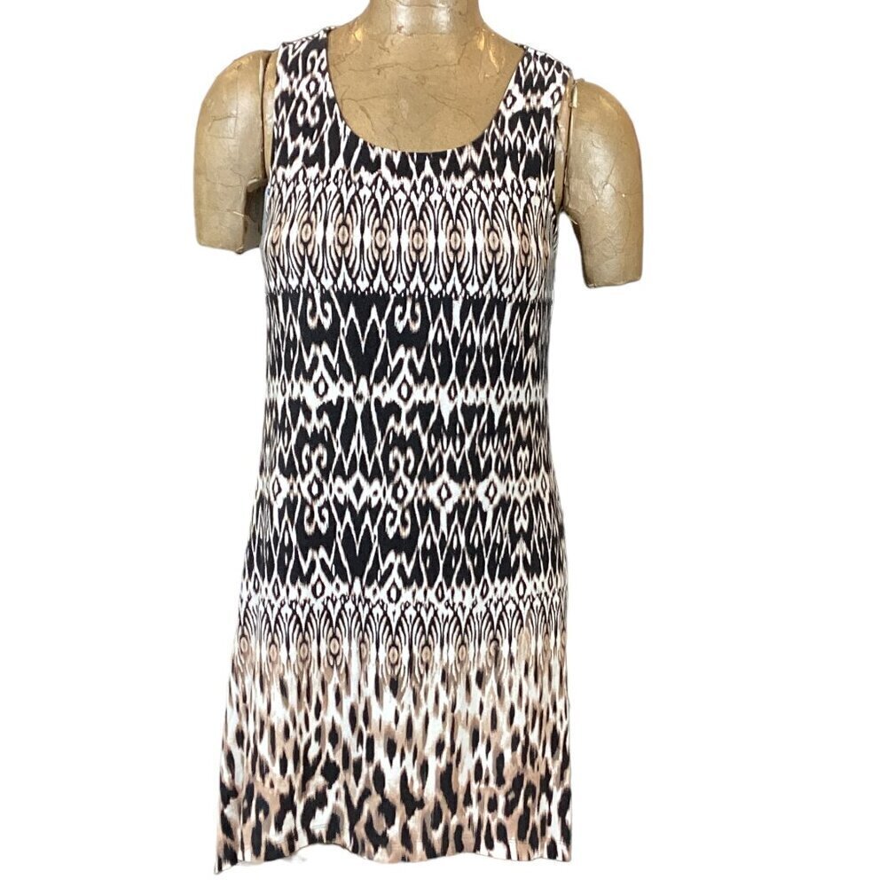 Soma Luxuriously Soft Sleeveless Abstract Animal Print Lounge Dress XS #143T